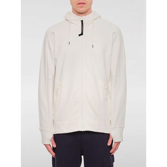 パーカー・フーディ C.P. Company White cotton sweatshirt C.p. Company Sweatshirt men White Sweatshirts & Hoodies